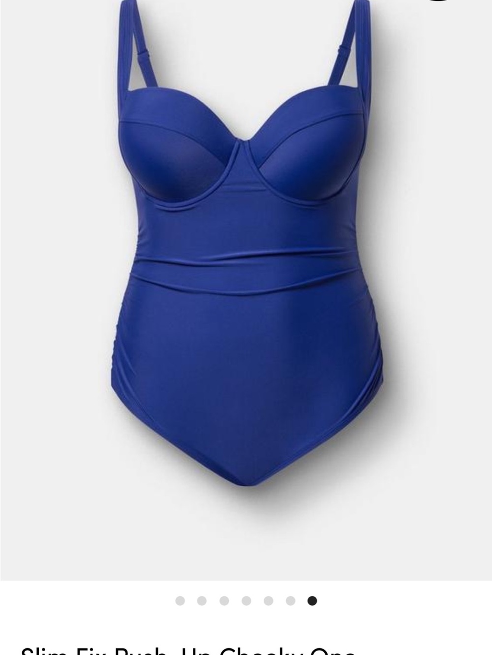 Torrid size 3 Underwire One-Piece Swimsuit - Deep Royal Blue - Picture 6 of 6